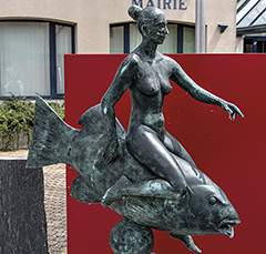Volgelsheim - Michèle sur le poisson
